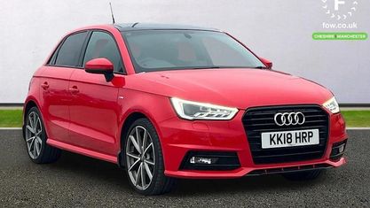 Usado Audi A1 Sportback Black Edition 125 HP (91 kW) 2018 Vermelho Citadino