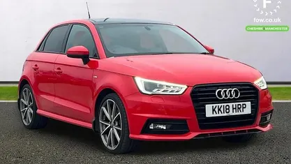 Used Audi A1 Sportback Black Edition 125 HP (91 kW) 2018 Red Hatchback