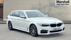 White Used 2018 BMW 520 M Sport Estate | £20,237 (Fair price)