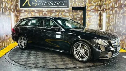 Used Mercedes E220 AMG line 194 HP (142 kW) 2016 Black Estate