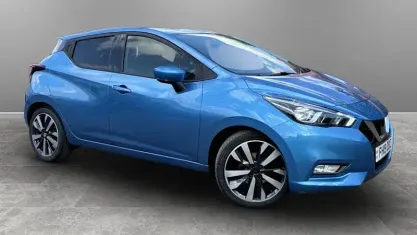 Used Nissan Micra Tekna 101 HP (74 kW) 2019 Blue Hatchback