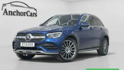 Used Mercedes GLC220 AMG line 194 HP (142 kW) 2021 Blue SUV