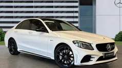 White Used 2021 Mercedes C43 AMG Premium Plus Sedan | £34,922 (Fair price)