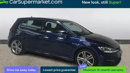 Used VW Golf VII R-line 150 HP (110 kW) 2019 Blue Hatchback