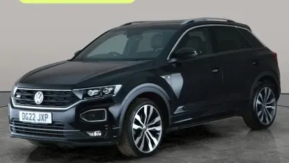 Usado VW T-Roc R-line 150 CV (110 kW) 2021 Negro SUV