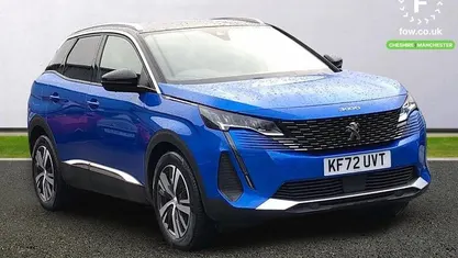Blue Used 2022 Peugeot 3008 Allure Premium Estate | £17,599 (Fair price)