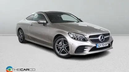 Used Mercedes C200 AMG line 184 HP (135 kW) 2020 Silver Coupe