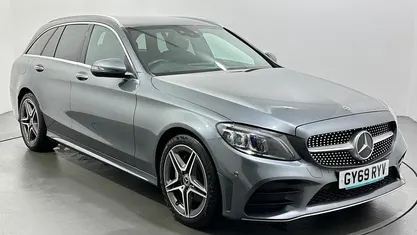 Used Mercedes C220 AMG line 194 HP (142 kW) 2019 Grey Estate