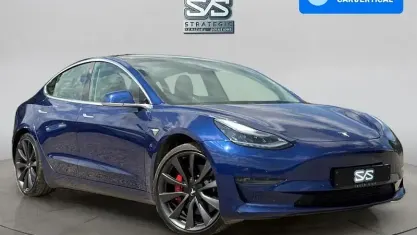 Used Tesla Model 3 Performance 461 kW (627 HP) 2020 Blue Sedan