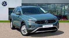 Petrol blue metallic Used 2024 VW T-Roc Life SUV | £24,121 (Fair price)