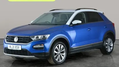 Used VW T-Roc Design 110 HP (80 kW) 2021 Blue SUV