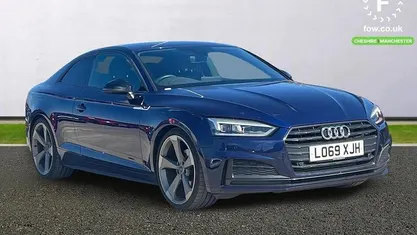 Used Audi A5 Black Edition 150 HP (110 kW) 2020 Blue Coupe