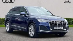 Blue Used 2021 Audi Q7 S-Line SUV | £38,767 (Fair price)