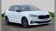 Moon white metallic black magic pearl effect Used 2022 Skoda Fabia Colour Edition Hatchback | £13,433 (Fair price)