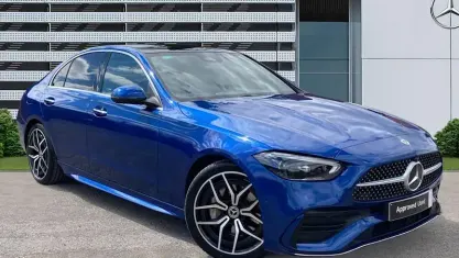 Used Mercedes C300 AMG Line Premium Plus 258 HP (189 kW) 2024 Blue Sedan