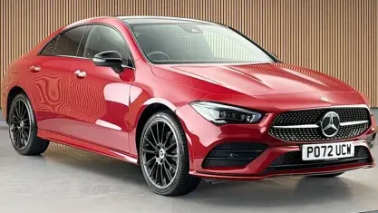 Used Mercedes CLA250e AMG line 218 HP (160 kW) 2022 Red Coupe