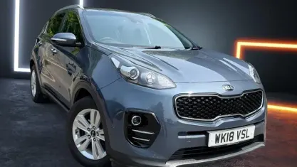 Używany Kia Sportage 141 KM (103 kW) 2018 Niebieski SUV