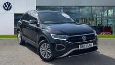 Deep black pearlescent Used 2022 VW T-Roc Life SUV | £21,691 (Fair price)