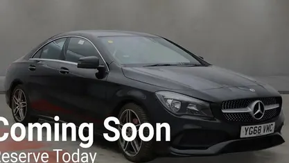 Black Used 2018 Mercedes CLA180 AMG line Sedan | £15,599 (Fair price)