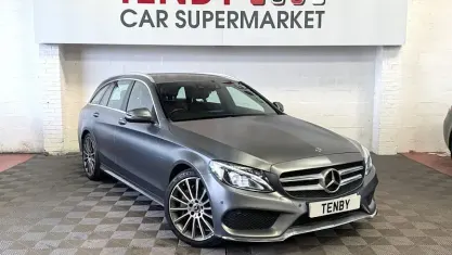Used Mercedes C350 AMG line 294 HP (216 kW) 2017 Grey Estate