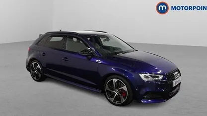 Used Audi S3 Sportback Black Edition 300 HP (220 kW) 2019 Blue Hatchback
