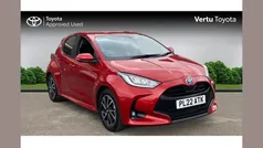 Red Used 2022 Toyota Yaris Hybrid Design Hatchback | £17,066 (Fair price)