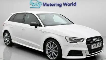 Used Audi A3 Sportback Black Edition 150 HP (110 kW) 2019 White Hatchback