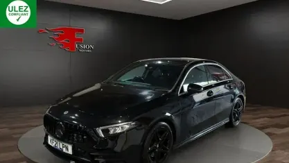 Used Mercedes A180 AMG line 136 HP (100 kW) 2021 Black Sedan