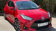 Red Used 2022 Toyota Yaris Hybrid Design Hatchback | £18,499 (Fair price)