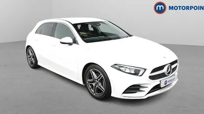 Used Mercedes A200 AMG line 163 HP (119 kW) 2019 White Hatchback