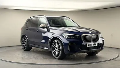 Used BMW X5 530 HP (389 kW) 2021 Tanzanite blue SUV