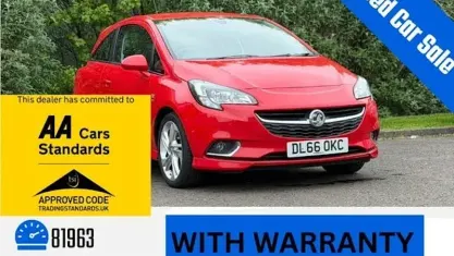 Used Vauxhall Corsa SRi 101 HP (74 kW) 2016 Red Hatchback