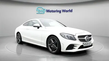 White Used 2020 Mercedes C300 AMG line Coupe | £21,500 (Fair price)