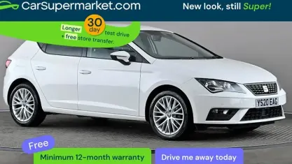 Usado Seat Leon SE Dynamic 116 CV (85 kW) 2020 Blanco Utilitario