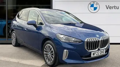 Used BMW 223 Active Tourer Luxury Line 204 HP (150 kW) 2022 Blue MPV