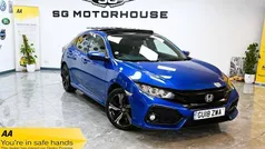 Blue Used 2017 Honda Civic EX Hatchback | £11,985 (Fair price)