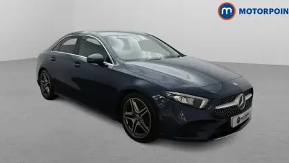 Used Mercedes A250 AMG line 224 HP (164 kW) 2020 Blue Sedan
