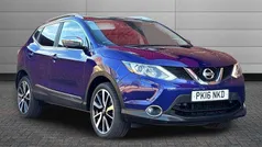 Ink blue Used 2016 Nissan Qashqai Tekna SUV | £8,995 (Fair price)