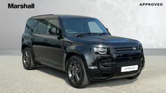 Metallic santorini black Used 2024 Land Rover Defender HSE Dynamic SUV | £68,809 (Fair price)