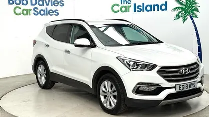 Used Hyundai Santa Fe Premium 200 HP (147 kW) 2018 White SUV