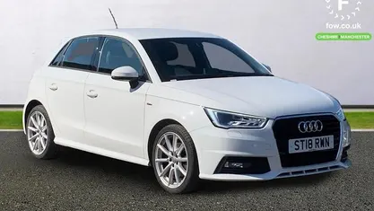 Begagnad Audi A1 Sportback S-Line 125 HK (91 kW) 2018 Vit Halvkombi