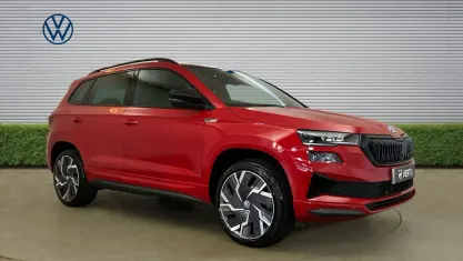 Used Skoda Karoq SportLine 190 HP (139 kW) 2023 Red SUV