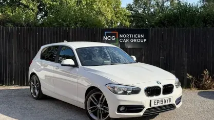 Used BMW 118 Sport Line 136 HP (100 kW) 2019 White Hatchback