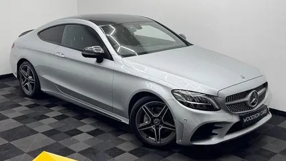 Silver Used 2019 Mercedes C200 AMG line Coupe | £16,500 (Fair price)