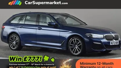 Used BMW 530e M Sport 292 HP (214 kW) 2022 Blue Estate