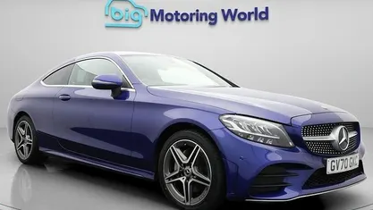 Blue Used 2021 Mercedes C200 AMG line Coupe | £19,700 (Fair price)