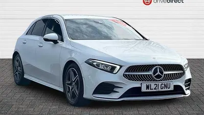 Used Mercedes A200 AMG line 163 HP (119 kW) 2020 White Hatchback