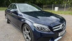 Blue Used 2018 Mercedes C220 AMG line Sedan | £12,995 (Good price)