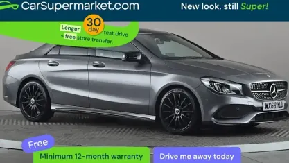 Begagnad Mercedes CLA200 AMG line 156 HK (114 kW) 2019 Grå Sedan
