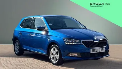 Used Skoda Fabia SE 60 HP (44 kW) 2021 Blue Hatchback